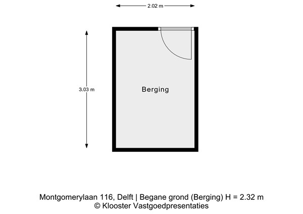 Plattegrond - Montgomerylaan 116, 2625 PR Delft - Montgomerylaan 116-bg berging.jpg